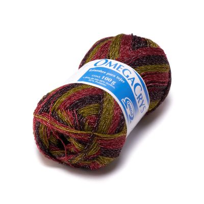 OMEGACRYS [100grs] - by Omega - Fine Crystal Yarn Great for All Crafts - Color 79-Bowl of Olives 291