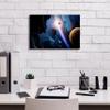 Epic Graffiti 'Space With Planets' by Epic Portfolio, Canvas Wall Art, 18"x12" view 3