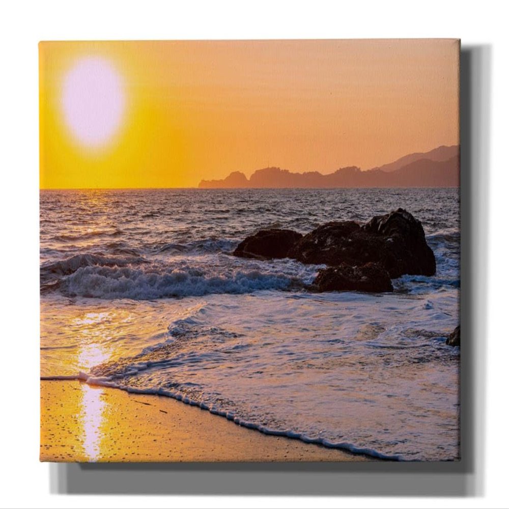Epic Graffiti 'San Francisco Sunset' by Epic Portfolio, Canvas Wall Art, 60"x40"