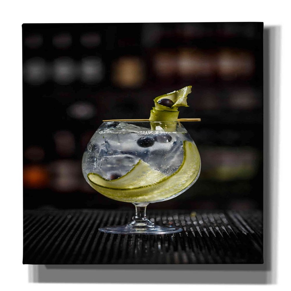 Epic Graffiti 'Gin Cucumber Cooler' by Epic Portfolio, Canvas Wall Art, 40"x60"