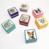 Customized Pet Portrait Stamps Personalized Photo Name Stamps DIY for Cats and Dogs Stamps Souvenirs Customized Stamps for Handbooks Gifts Birthdays Holidays (F) view 1