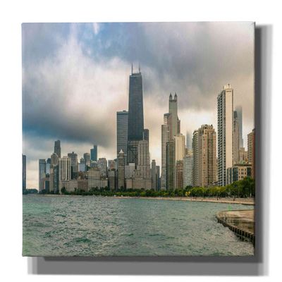 Epic Graffiti 'Cloudy Chicago Crop' by Epic Portfolio, Canvas Wall Art, 60"x40"