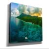 Epic Graffiti 'Seychelles - Siloutte Island Crop' by Epic Portfolio, Canvas Wall Art, 26"x18" view 2