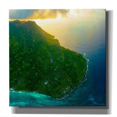 Epic Graffiti 'Green Seychelles Crop' by Epic Portfolio, Canvas Wall Art, 60"x40"
