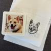 Customized Pet Portrait Stamps Personalized Photo Name Stamps DIY for Cats and Dogs Stamps Souvenirs Customized Stamps for Handbooks Gifts Birthdays Holidays (C) view 4