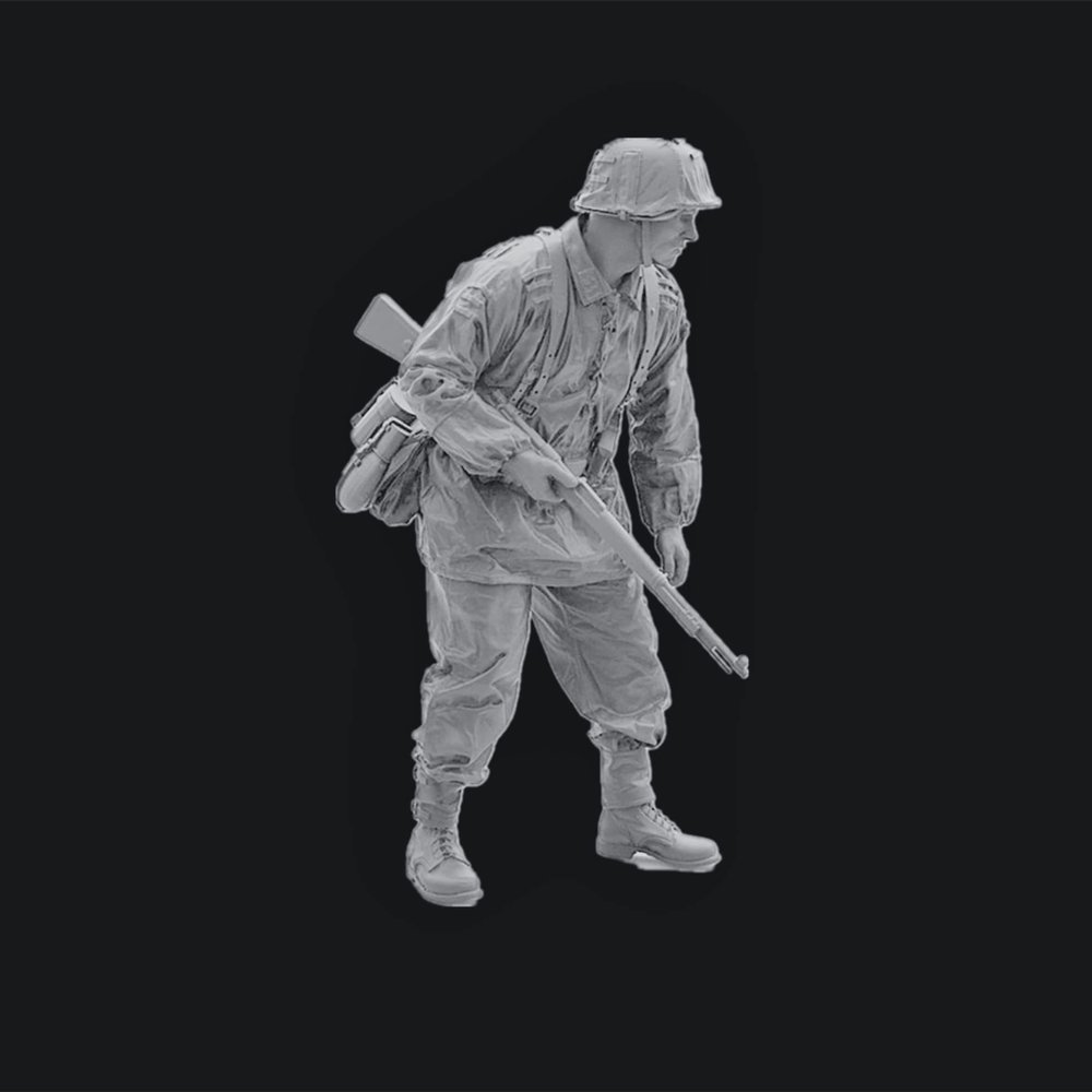 1/16 WWII German Soldier Model Resin Model Kit Unassembled and Unpainted Resin Parts //iu6g-7