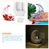 EXCEART 1set Moon Shape Candlestick Silicone Mold DIY Tealight Holder for Home Decor Suitable for Epoxy Resin and Other Casting Materials for Crafting Unique Candle Holders view 2