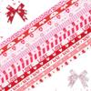 12 Yards Valentine Ribbons Red Pink Ribbons Love Cupid Decorative Grosgrain Ribbon XOXO Heart Valentine's Day Organza Ribbons 3/8" Wide for Gift Wrapping DIY Crafts Valentine Anniversary Party view 1
