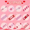 12 Yards Valentine Ribbons Red Pink Ribbons Love Cupid Decorative Grosgrain Ribbon XOXO Heart Valentine's Day Organza Ribbons 3/8" Wide for Gift Wrapping DIY Crafts Valentine Anniversary Party view 3