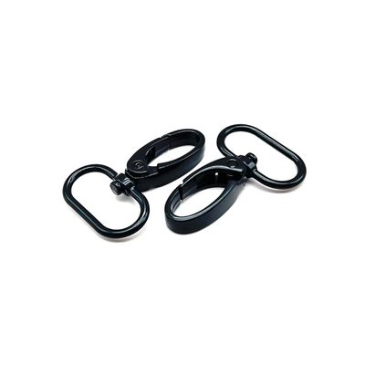 Goyunwell Swivel Lobster Clasps 1 inch 20 Pcs Swivel Snap Hooks for Purse Bag Handbag Landyard Strap Making Keychain Hardware Carft 25mm Black