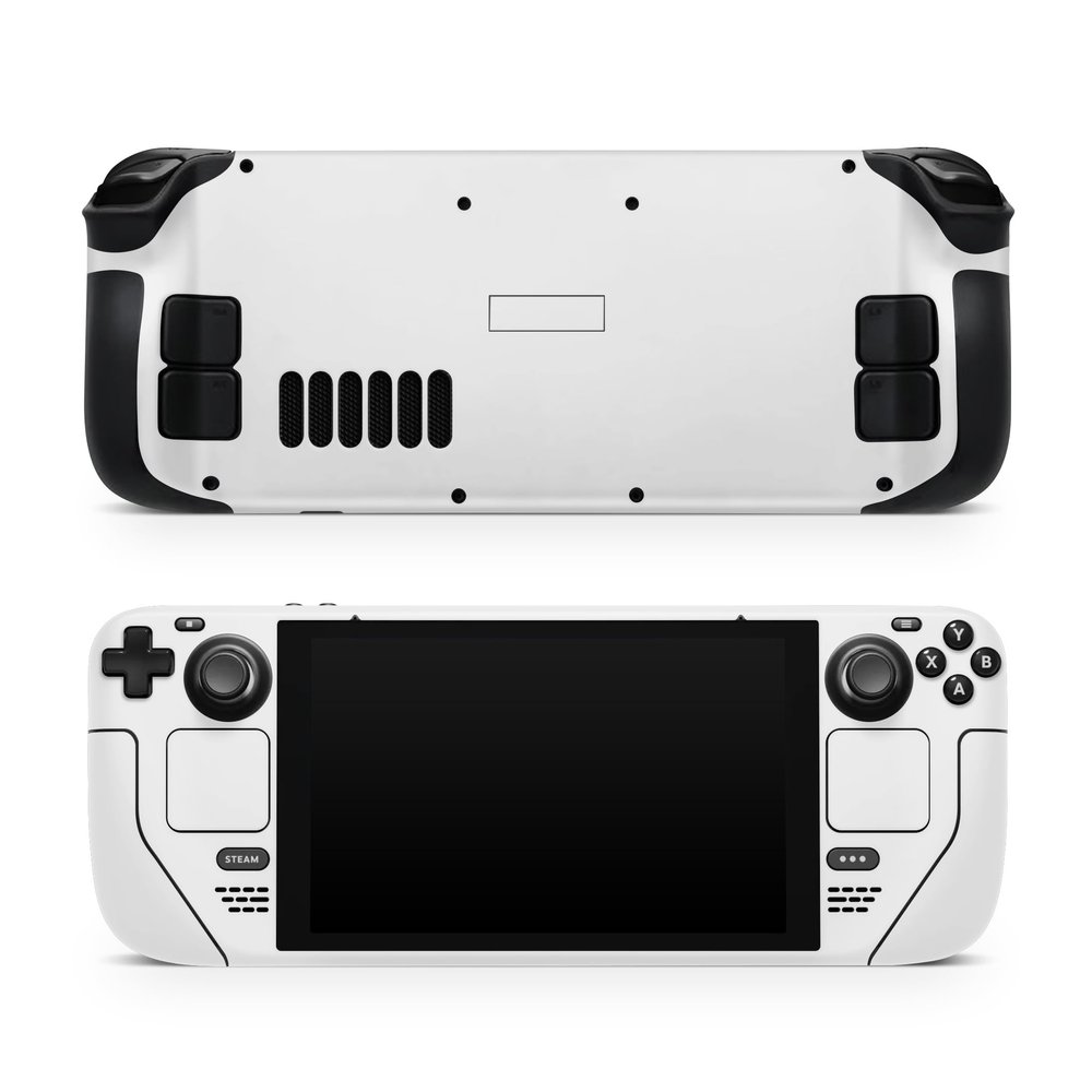 TACKY DESIGN Solid Color Skin - Steam Deck LCD & OLED Full Wrap Vinyl Decal, Pastel Gray