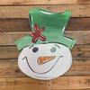 Snowman Head with Hat DIY Wooden Craft Shape, Unfinished Cutout, Paintable MDF Cutout view 4