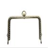 3dancraftit Iron Rectangle Sew on Kiss Clasp Lock Coin Purse Pouch Bag Clutch Frame for Purse Bag Making 5 1/8" x 3 1/8" / 13cm x 8cm Anti Bronze B38 view 1