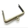 3dancraftit Iron Rectangle Sew on Kiss Clasp Lock Coin Purse Pouch Bag Clutch Frame for Purse Bag Making 5 1/8" x 3 1/8" / 13cm x 8cm Anti Bronze B38 view 2