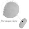 2 Pcs Serrated Scraper Crafts Tool Stainless Steel Pottery Clay Sculpture Scraper Ceramics Clay Sculpting Tools Kit for Sculpting Texturing Modeling view 3