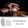 2 Pcs Serrated Scraper Crafts Tool Stainless Steel Pottery Clay Sculpture Scraper Ceramics Clay Sculpting Tools Kit for Sculpting Texturing Modeling view 4