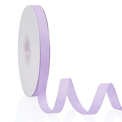 Light Purple 1/2" X 50 Yards Solid Color Double Faced Grosgrain Ribbon for Gifts Wrapping, Wedding, Party, Crafts, Hair Bows, Flowers, Home DIY Decor
