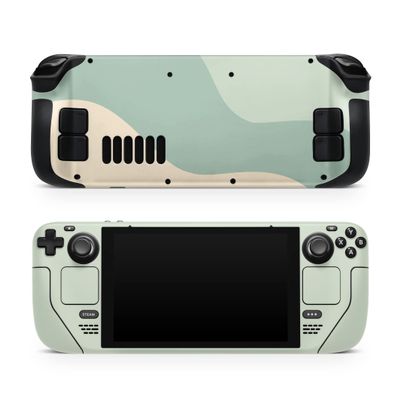 TACKY DESIGN Solid Color Blocking Skin for Steam Deck - LCD & OLED, Beige, Premium 3M Vinyl Decal, Full Wrap Cover