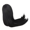 1/3 Ball Jointed Doll Wig Soft High Temperature Silk Doll Wig for Decoration (Black) Handcraft Materials view 1
