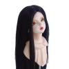 1/3 Ball Jointed Doll Wig Soft High Temperature Silk Doll Wig for Decoration (Black) Handcraft Materials view 3