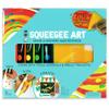 Bright Stripes iHeartArt Squeegee Art Kit for Kids - Easy to Use Squeegee Arts & Crafts Painting Set for Kids Ages 6+ with Paint, Paper, Stickers & Tools, Mess Free Coloring & Educational Art Supplies view 1