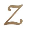 12" Wooden Monotype Font Craft Letter & Unfinished, Blank Fancy Script Monogram Cutout on 1-4" MDF view 1