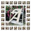 12" Wooden Monotype Font Craft Letter & Unfinished, Blank Fancy Script Monogram Cutout on 1-4" MDF view 2