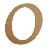 16" Wooden Monotype Font Craft Letter O Unfinished, Blank Fancy Script Monogram Cutout on 1-8" MDF view 1