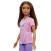 Barbie Professional Doctor Fashion Doll with Pink Top & Purple Pants, White Shoes & Stethoscope Accessory view 2