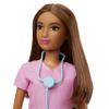 Barbie Professional Doctor Fashion Doll with Pink Top & Purple Pants, White Shoes & Stethoscope Accessory view 3