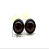 3dancraftit Plastic Safety Eyes with washers5/8" / 16mm 12 pcs Dark Brown EA44 view 2