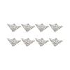 METALLIXITY Book Corner Protector(55mm/2.17") 8Pcs, Metal Decorative Edge Cover - for Album Menus Diary Case Box, Silver Tone view 1