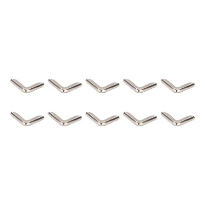 METALLIXITY Book Corner Protector(15mm/0.59") 30Pcs, Metal Decorative Edge Cover - for Album Menus Diary Case Box, Silver Tone