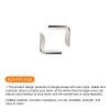 METALLIXITY Book Corner Protector(15mm/0.59") 30Pcs, Metal Decorative Edge Cover - for Album Menus Diary Case Box, Silver Tone view 4