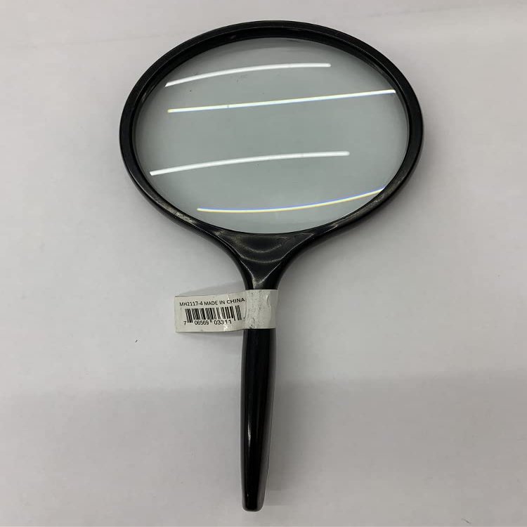 2X - 4" Curved Handheld Glass Magnifier