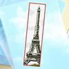 DIY Blank Canvas Black and White Eiffel Tower Bookmarks Counted Cross Stitch Kits for Adult Kid Beginner Embroidery Crafts Needlework Bookmark for Student Gift 20x6cm view 1