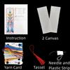 DIY Blank Canvas Black and White Eiffel Tower Bookmarks Counted Cross Stitch Kits for Adult Kid Beginner Embroidery Crafts Needlework Bookmark for Student Gift 20x6cm view 3