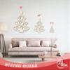 Unfinished Wood Flourish Christmas Tree Shape Craft up to 46" 7" / 1/2" view 3