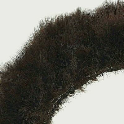 50 Pcs Turkey Blood Quill Strung - Turkey Marabou Feathers - Dark Brown - 4"+