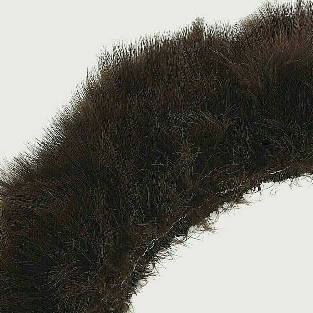 50 Pcs Turkey Blood Quill Strung - Turkey Marabou Feathers - Dark Brown - 4"+