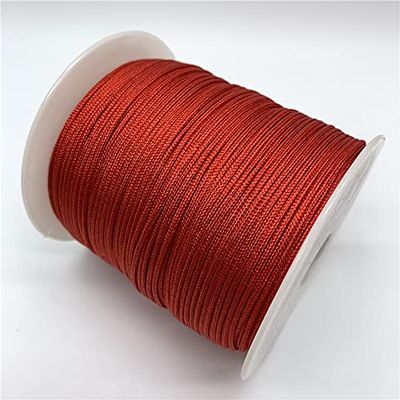 HZLXF1 5M 1.5Mm Nylon Rope Thread Knot Macrame Bracelet Rope Braided String DIY Tassel Beads (Color : 22)