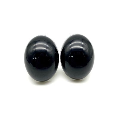 3dancraftit Plastic Safety Eyes with washers for Amigurumi Puppet Animal Crochet Stuffed Eyes Crafts 1 1/8" / 28mm 8 pcs Black EB7