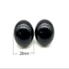 3dancraftit Plastic Safety Eyes with washers for Amigurumi Puppet Animal Crochet Stuffed Eyes Crafts 1 1/8" / 28mm 8 pcs Black EB7 view 2