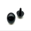 3dancraftit Plastic Safety Eyes with washers for Amigurumi Puppet Animal Crochet Stuffed Eyes Crafts 1 1/8" / 28mm 8 pcs Black EB7 view 3
