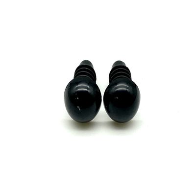 3dancraftit Plastic Safety Eyes with washers for Amigurumi Puppet Animal Crochet Stuffed Eyes Crafts 3/8" / 9mm 22 pcs Black EA86