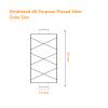 Simthread All Purpose Thread Polyester 400Y Yellow view 2