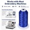 Simthread 5500Yds Embroidery Thread, 5000M High-Yardage 40WT 100% Polyester Thread 170+ Vivid Colors, High-Speed Rated Compatible with Brother, Singer, Janome & More - Wisteria Violet 607 view 3
