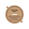 CandMak Candle Dust Covers, 160pcs Printed Kraft Card Candle Dust Lid with Pull Tab for Candle Making (2.25") view 1