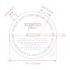 CandMak Candle Dust Covers, 160pcs Printed Kraft Card Candle Dust Lid with Pull Tab for Candle Making (2.25") view 2