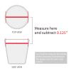 CandMak Candle Dust Covers, 160pcs Printed Kraft Card Candle Dust Lid with Pull Tab for Candle Making (2.25") view 3
